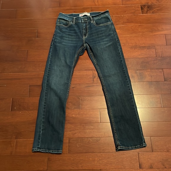 Levi’s jeans high rise slim fit Sz 28 W 39 Length dark wash - Picture 2 of 8